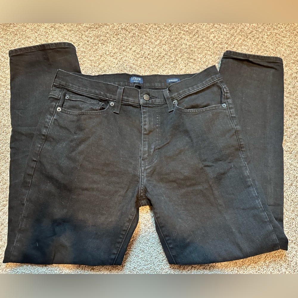 JCREW straight black jeans